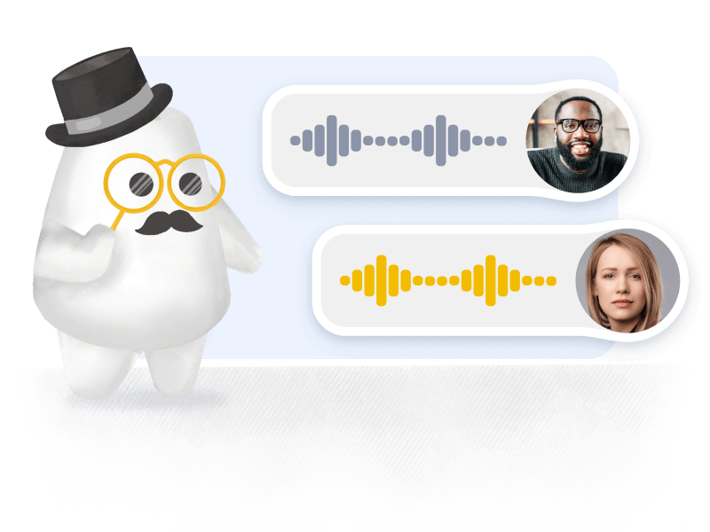 Multiple options for close control of AI text to speech